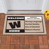 Collections Etc Welcome Home Warning Explicit Content Doormat - 2 of 2