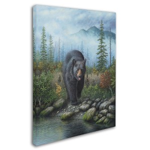 Trademark Fine Art -Robert Wavra 'Smoky Mountain Black Bear' Canvas Art - 1 of 3