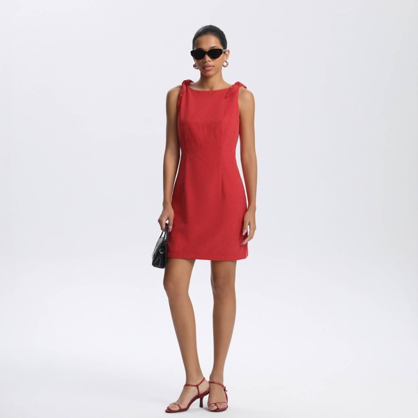 Vestido mini recto con hombro de moño para mujer - A New Day™ 6