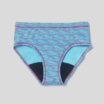 Thinx Teen's 3pc Party Combo Briefs Period Underwear - Black/gray/blue  11/12 : Target