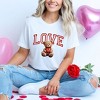 Simply Sage Market Women's Love Bear Short Sleeve Graphic Tee - 2 of 4