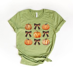 Simply Sage Market Women's Coquette Pumpkin Chart Short Sleeve Graphic Tee - 1 of 4