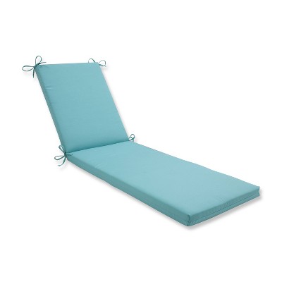 80" x 23" x 3" Radiance Pool Chaise Lounge Outdoor Cushion Blue - Pillow Perfect