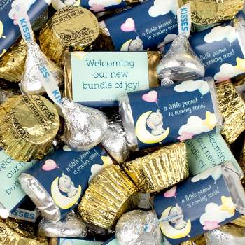 105pcs Baby Shower Candy Chocolate Party Favors (1.75 lbs - Approximately 105 Pcs) -  Goodie Bag Filler or Candy Buffet Supply - Clouds