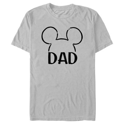 Men's Mickey & Friends Dad Line Ears T-shirt : Target