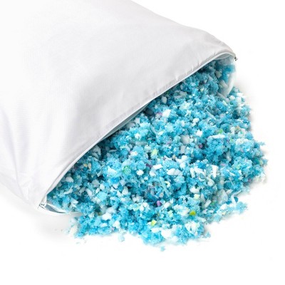 Standard White Gel Memory Foam Pillow Set of 2