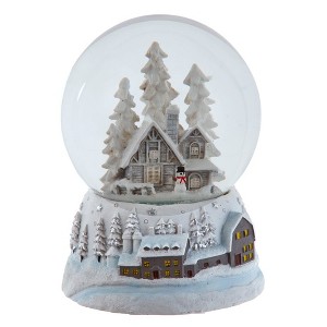 Kurt Adler 120MM Musical Snowy House Water Globe - 1 of 4