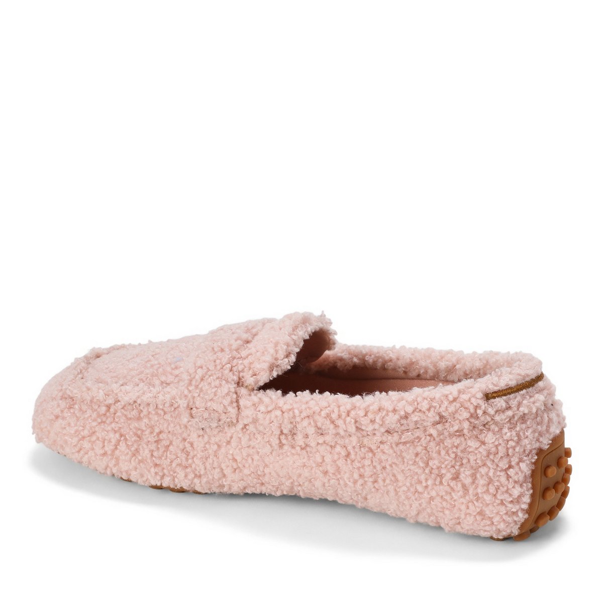 Женские туфли Dearfoams Women's Hazel Teddy Loafer - Pale Mauve Size 10 — фото 7