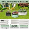 Galvanized Raised Garden Bed for Gardening, Round Metal Planter Box for Planting Plants Vegetables and Flower - 4 of 4