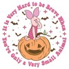 Juniors Winnie the Pooh Piglet Very Hard To Be Brave Pumpkin T Shirt - 2 of 3