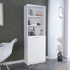 NicBex Modern Bookcase with Open Storage and 2 Doors for Office and Living Rooms Easy Assambly - 4 of 4
