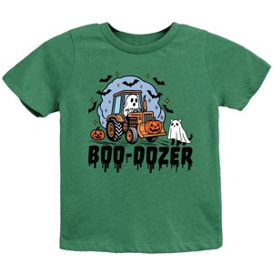 Boo-Dozer Ghost - Youth Short Sleeve Graphic T-Shirt and Toddler Short Sleeve Graphic T-Shirt - 1 of 4