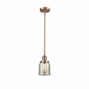 Bell - 1 Light Stem Hung Mini Pendant In Industrial Style-10 Inches Tall and 5 Inches Wide - 1 of 1