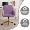 Adjustable Office Chair, Home Bedroom, Ergonomic Swivel Chair, Backrest Seat - 3 of 4