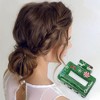 Unique Bargains Christmas Hair Clips Elk Tree for Christmas 1.97"x1.77"x1.77" Green 1 Pc - 2 of 4