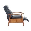CAVINAS Modern Recliner Accent Chair,Adjustable  Lounge Chair with Footrest,Solid Wood Frame Armchair for Living Room,Home Theater - 2 of 4