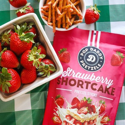 Pop Daddy Strawberry Shortcake Seasoned Pretzels - 10oz