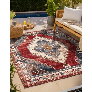 Unique Loom  Outdoor Traditional Area Rug - 1 of 4