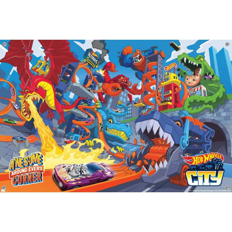 Trends International Mattel Hot Wheels - Awesome Around Every Corner Unframed Wall Poster Prints, 4 of 7