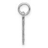 Black Bow Jewelry 14k White Gold, Varsity Collection, Small D/C Pendant, Number 7 - 2 of 4