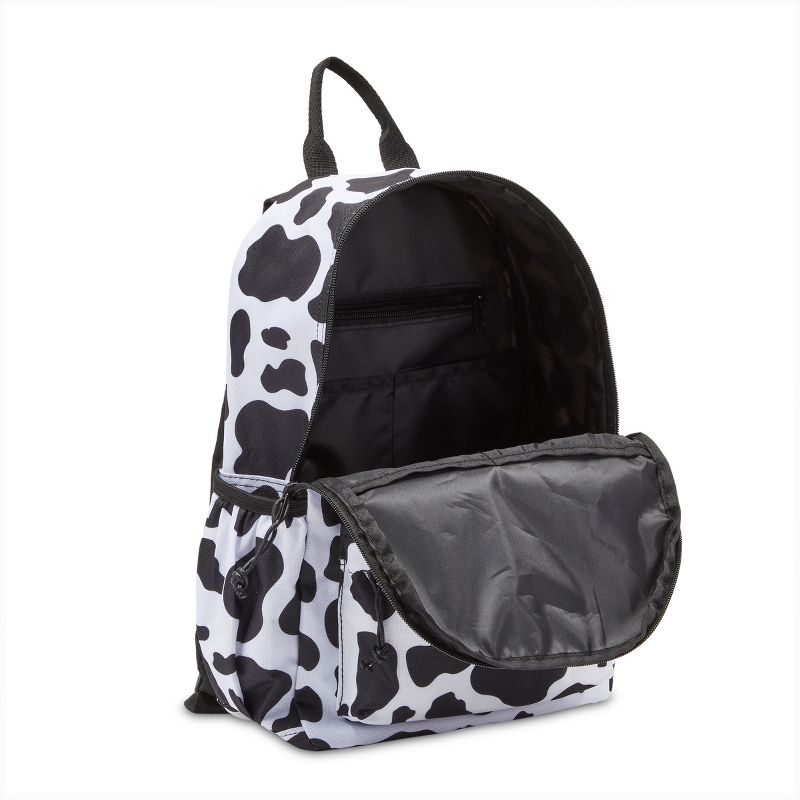 Zodaca Mini Cow Print Backpack with Adjustable Straps, Small Bag for Traveling and Concerts, 12.5x4.5x15 In, 4 of 9