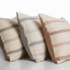Farm to Home Horizon Organic Throw Pillow – 100% Organic Cotton, Reversible Chambray Stripe Design, Soft Textured Weave - 2 of 4