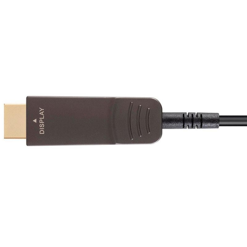Monoprice USB 3.1 Type-C to HDMI Video Cable - 100 Feet - Black | 4K@60Hz, Fiber Optic, AOC, Transmits Up To 100 Feet, Gold Plated Connectors -, 4 of 7
