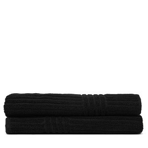 BC BARE COTTON Luxury Hotel & Spa Towel 100% Pure Turkish Cotton Ribbed Channel Pattern - Bath Towel (Bath Towel - Set of 2) - 1 of 4