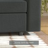 Ainfox Loveseat Sofa Dark Grey - 3 of 3
