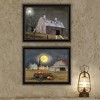 2- Piece Vignette Autumn Moonlit Nights Black Framed Wall Art for Living Room, Bedroom Wall Art Print for Home Decor by Billy Jacobs - 4 of 4