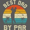 Adult Design By Humans Best Dad By Par Tropical Golf By  Sweatshirt - 2 of 2