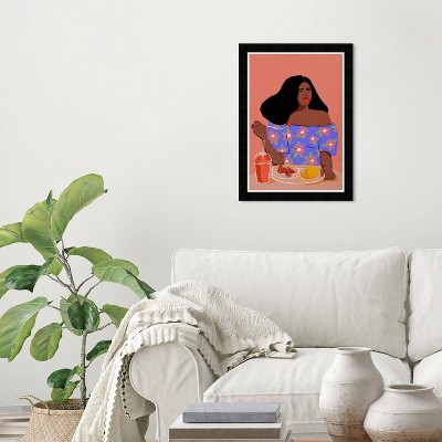15" x 21" Kitchen Boho Portrait Framed Wall Art Print Terracotta - Wynwood Studio: Modern Style, Digital Food & Drink Artwork