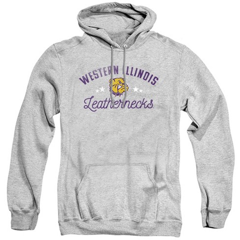 Western Illinois University Official Leathernecks Unisex Adult Pull-Over Hoodie, Charcoal - image 1 of 4