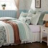 Lyngins 9-Piece Cotton Percale Comforter Set – Cottage Shabby Chic Paisley Print, Lace Taping, Oeko-Tex Certified, Cal King Bedding Set - 3 of 4