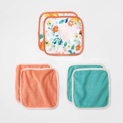 Image of Baby 6pk Garden Washcloth - Cloud Island™ Aqua Green