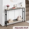 2-Tier Entryway Table, Adjustable Shelf Console Table, The Versatile Console Table for Entryway, Industrial Sofa Table to Place Behind Couch - 4 of 4