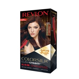 Revlon ColorSilk Buttercream Permanent Superior Hair Color - 45RG Vivid Reddish Bronze - 1 kit