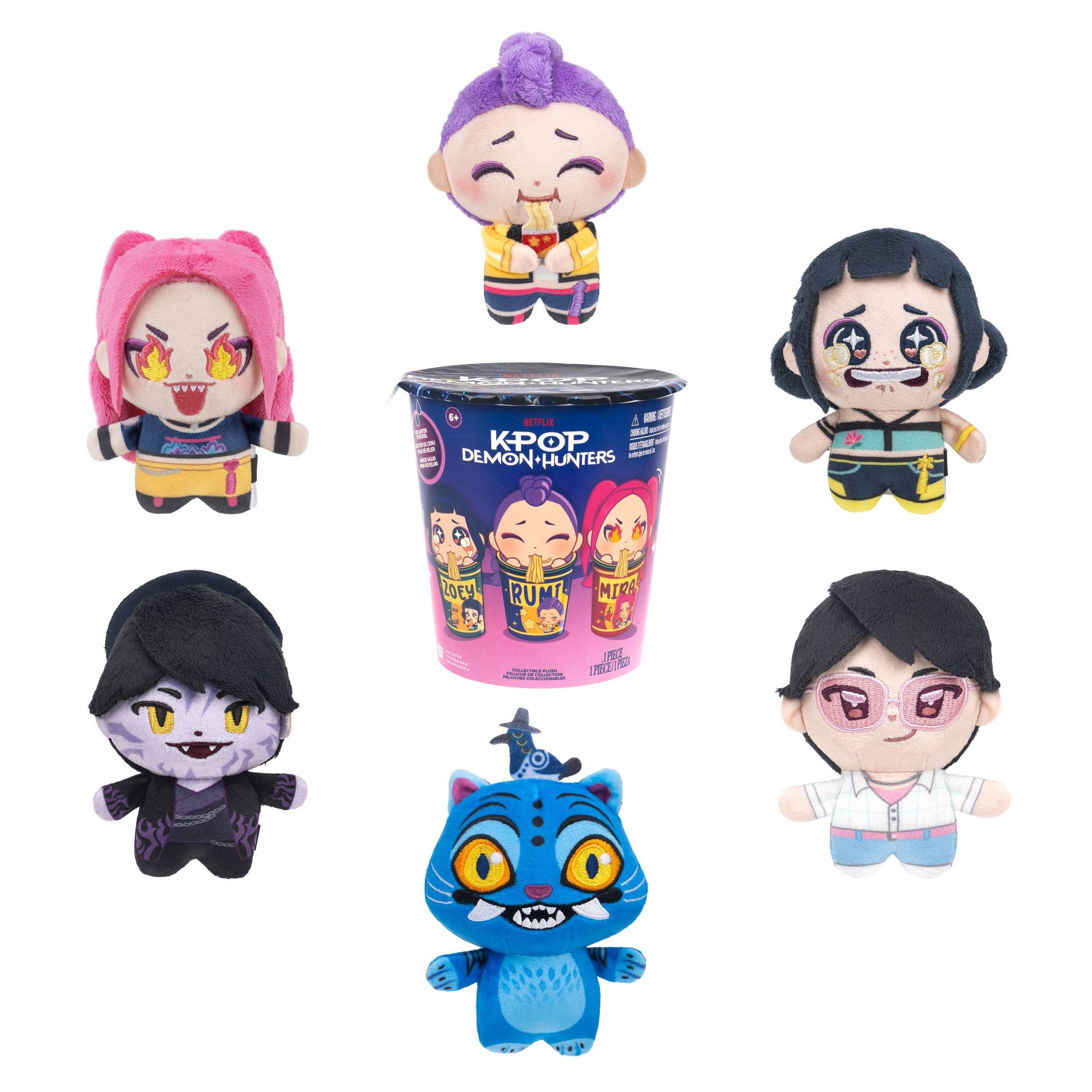 KPop Demon Hunter 3" Blind Mini Ramyeon Cups Assortment Rosebay