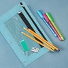 Unique Bargains Pencil Case for 3 Ring Binder Double Layer Smooth Zipper for Folders - 4 of 4