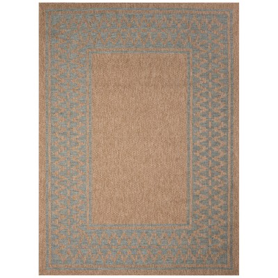 Liora Manne Sahara Diamond Border Indoor/outdoor Rug Aruba 3'9