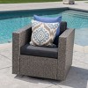 Wicker Swivel Patio Accent Chair,Modern Arm Chair With Cushion,Patio Chair Outdoor,Patio Chair Wicker -Maison Boucle - 2 of 4