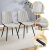 NicBex PU Leather Dining Chairs Set of 4,Modern Armless Upholstered Kitchen Chair with Integral High Back and Metal Legs for Dining Room,Kitchen - 4 of 4