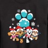 Boys' - Paw Patrol - Pup Group Snowy Pawprint Graphic Long Sleeve Fleece Sweatshirt - 2 of 4