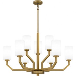 Quoizel Lighting Cavalier 9 - Light Chandelier in  Aged Brass - 1 of 1