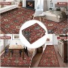 Living Room Rug, Soft Vintage Washable Area Rug Boho Low Pile Non-Slip Large Rug Farmhouse Indoor Floor Carpet - 4 of 4