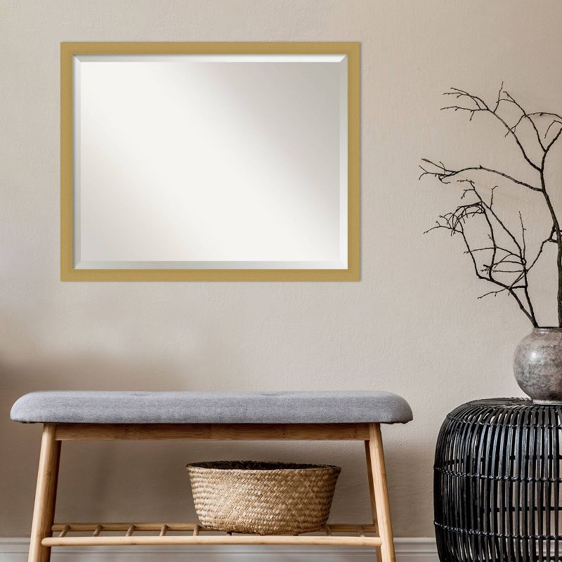 Grace Narrow Brushed Framed Bathroom Vanity Wall Mirror Gold - Amanti Art, 4 of 10