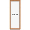 PosterPalooza | Panoramic Classic Brown Picture Frame - UV Acrylic, Foam Board Backing, Hanging Hardware - 2 of 4