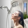 Cobbe Single Handle Wall Mount 10 Settings ABS Shower Hand Shower with 59-Inch Stainless Steel Shower Hose and Valve Brushed Nickel - 4 of 4