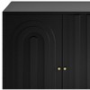 Chery Life Modern Gray Lacquered 4 Door Wooden Cabinet, Buffet Cabinet Storage Cabinet for Living Room, Entryway, Office, Kitchen, Dining Room - 4 of 4