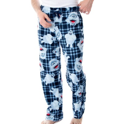 Bumble Snowman Fleece Lounge Pants With Elastic Waist Comfortable Holiday Pants l Blue Target